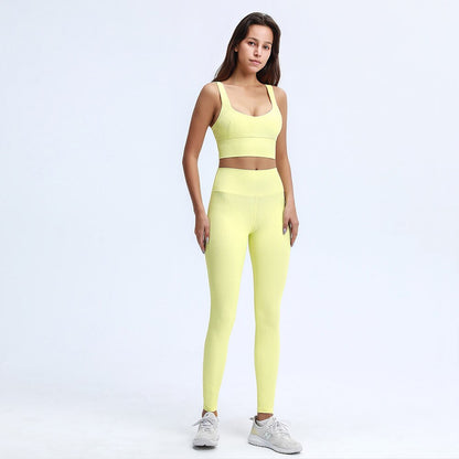 Ribbed Sports Bra & Seamless Leggings Set