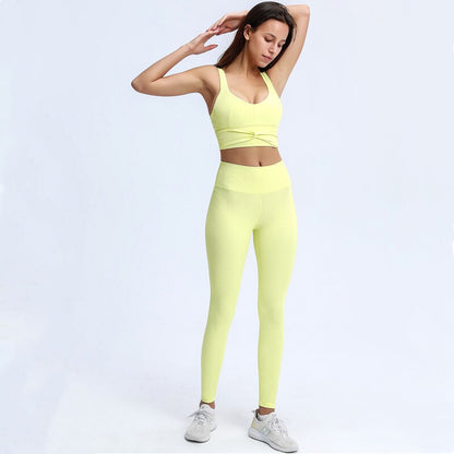 Ribbed Sports Bra & Seamless Leggings Set