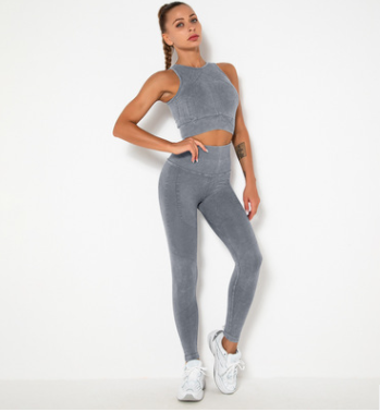 Plus Size High-Support Sports Bra & Leggings Set