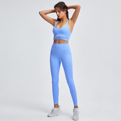 Ribbed Sports Bra & Seamless Leggings Set