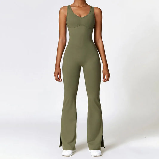 Flared Yoga Jumpsuit