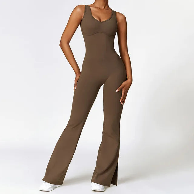 Flared Yoga Jumpsuit