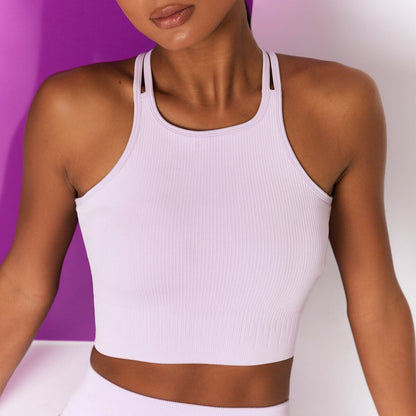 Sleeveless Running & Yoga Crop Top