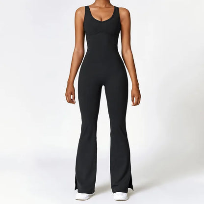 Flared Yoga Jumpsuit