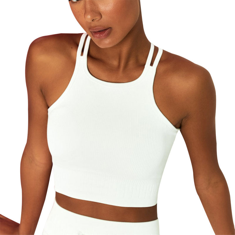 Sleeveless Running & Yoga Crop Top